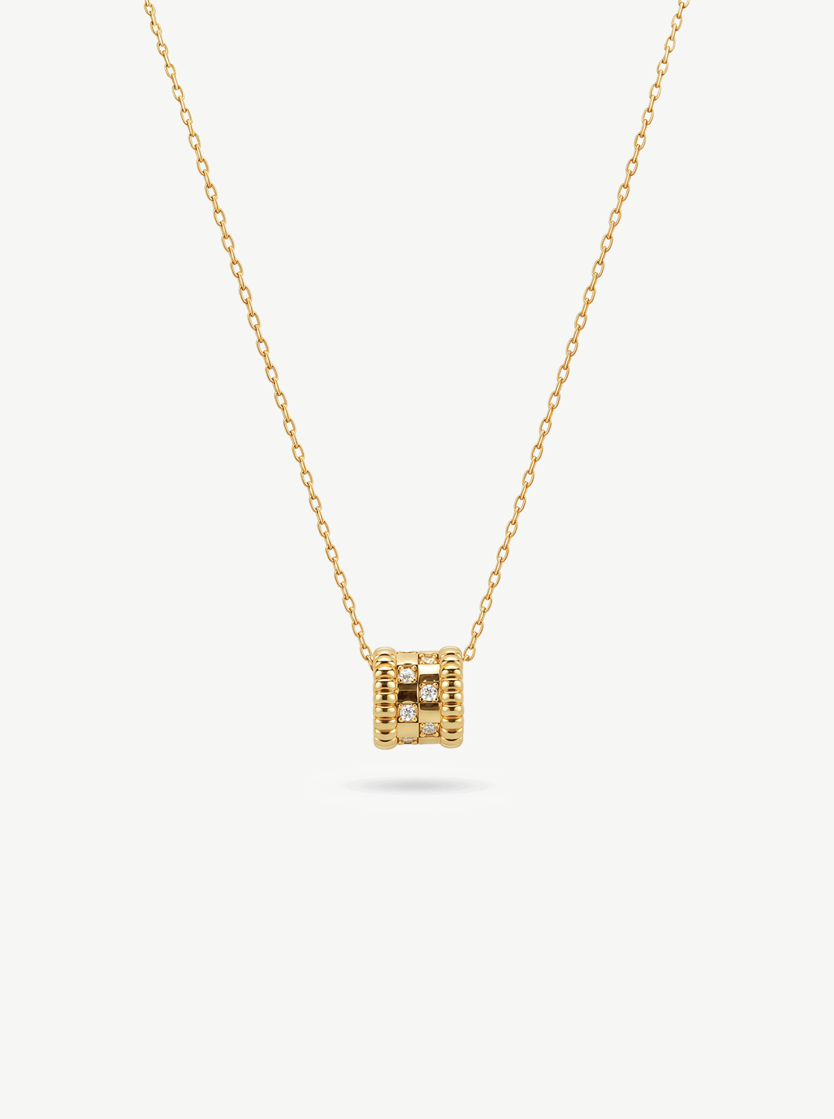 LUMINOUS STACKS DIAMOND BARREL NECKLACE