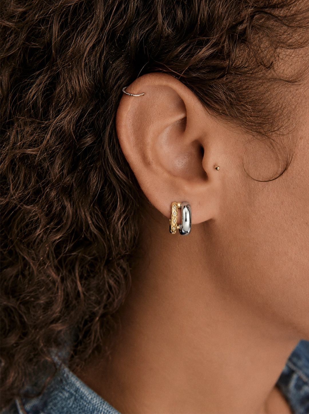 Astral Contrast Diamond Studs