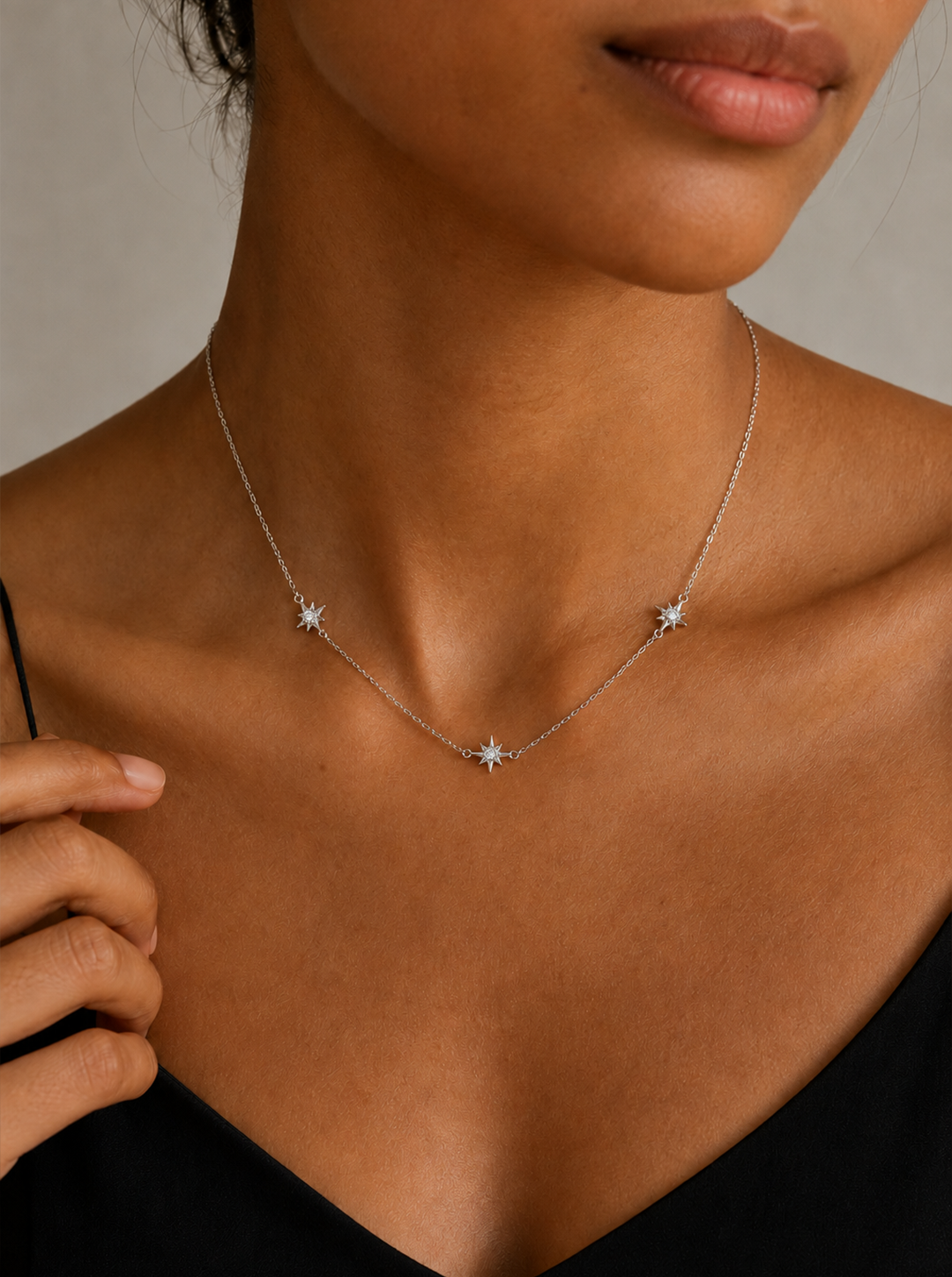 COLLAR PENDIENTE ESTRELLA FUGAZ