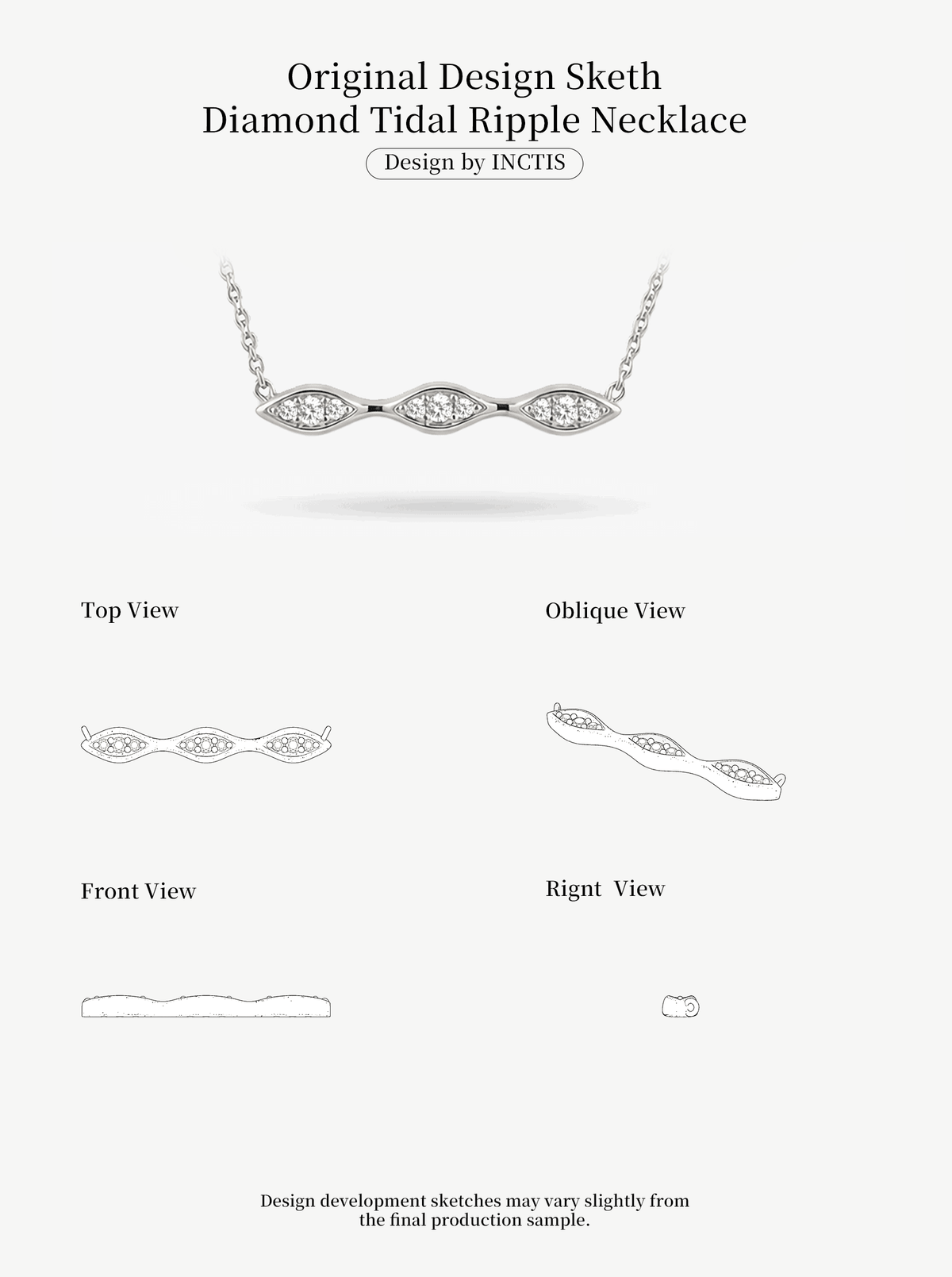 DIAMOND TIDAL RIPPLE NECKLACE