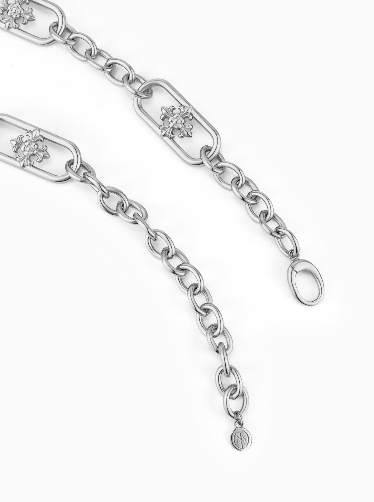 PAVÉ IRIS HEAVY LINK NECKLACE