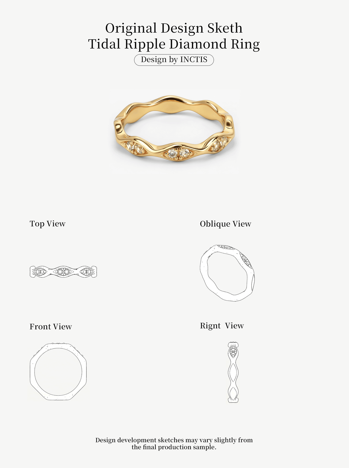 TIDAL RIPPLE DIAMOND RING