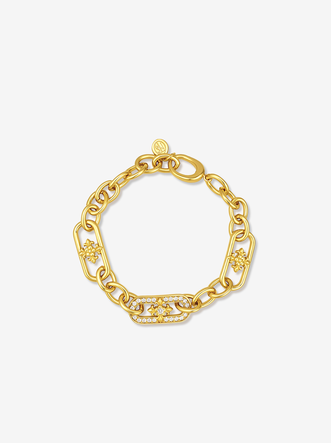 PAVÉ IRIS HEAVY LINK BRACELET