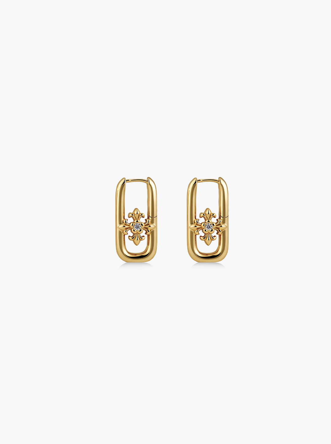 CROSS IRIS DROP EARRINGS