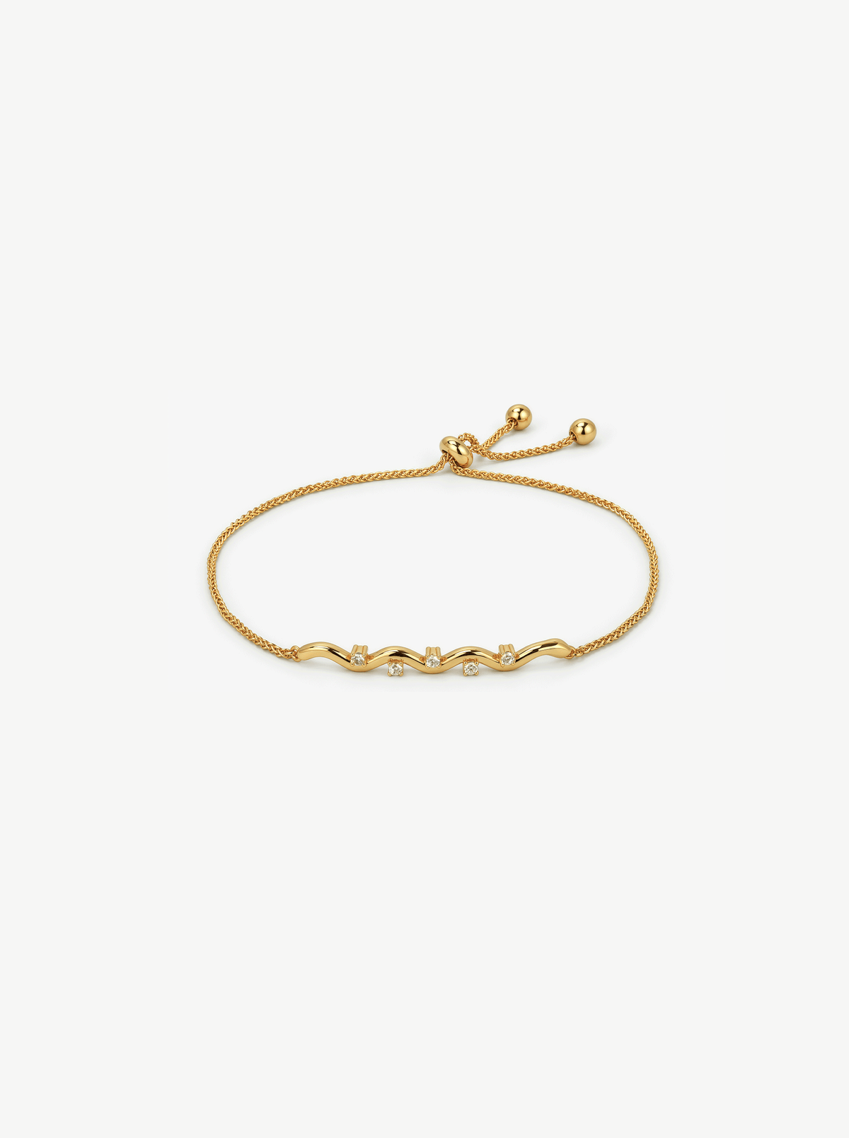 TIDAL DIAMOND WAVE BRACELET