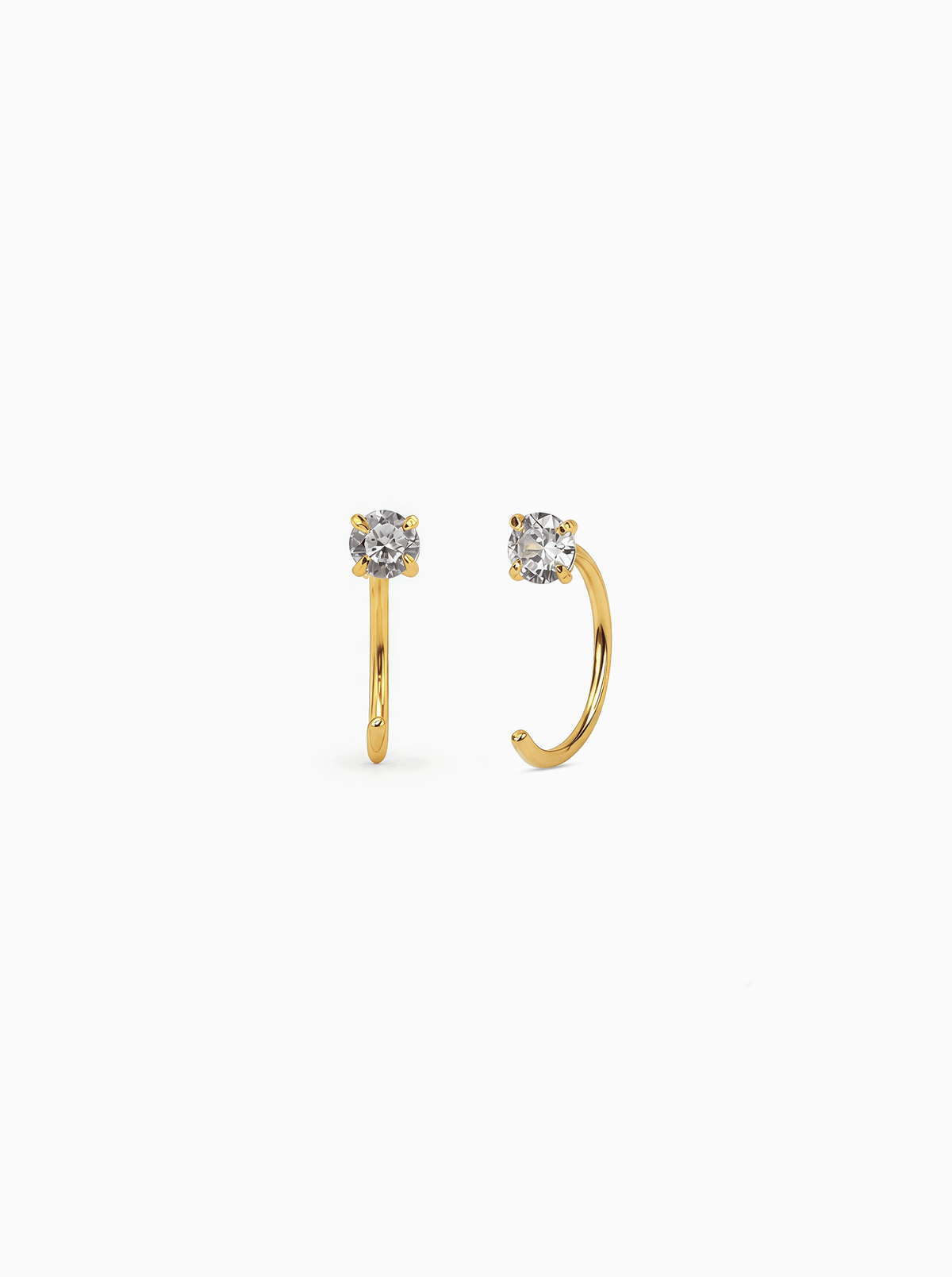 DIAMOND OPEN HOOPS