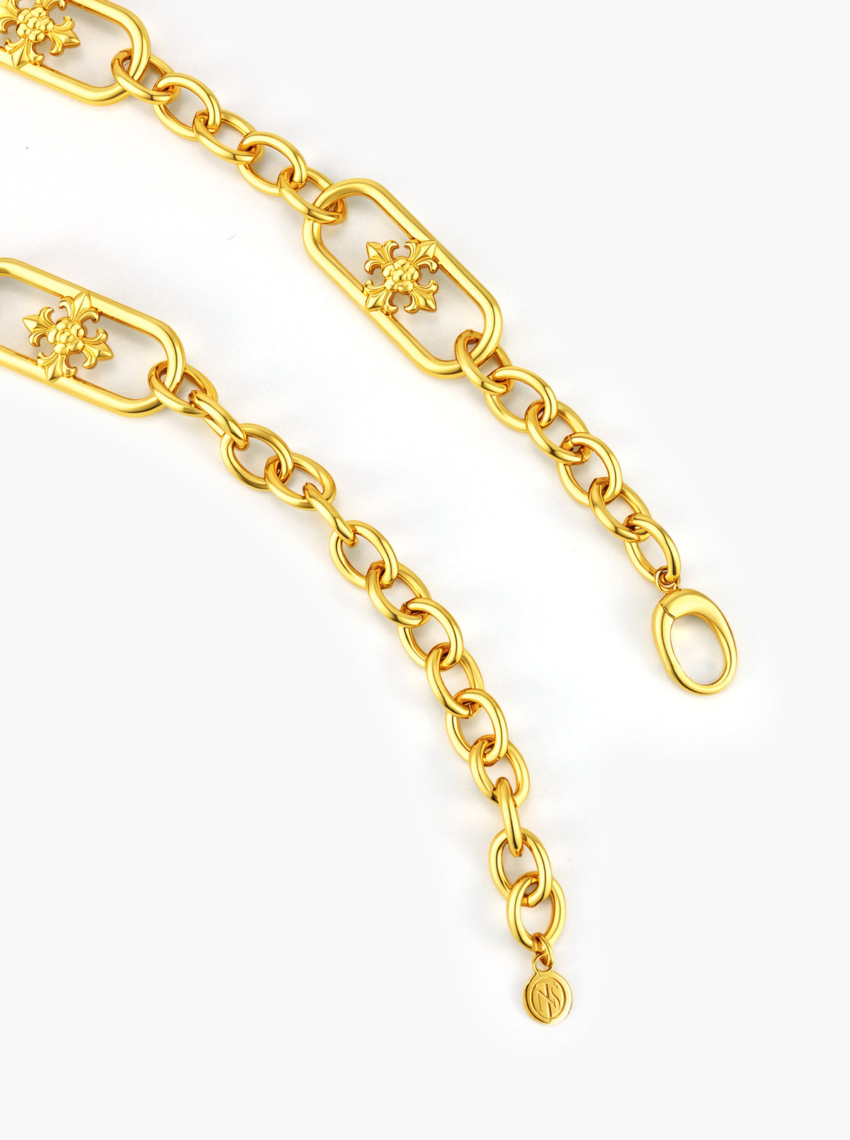 PAVÉ IRIS HEAVY LINK NECKLACE