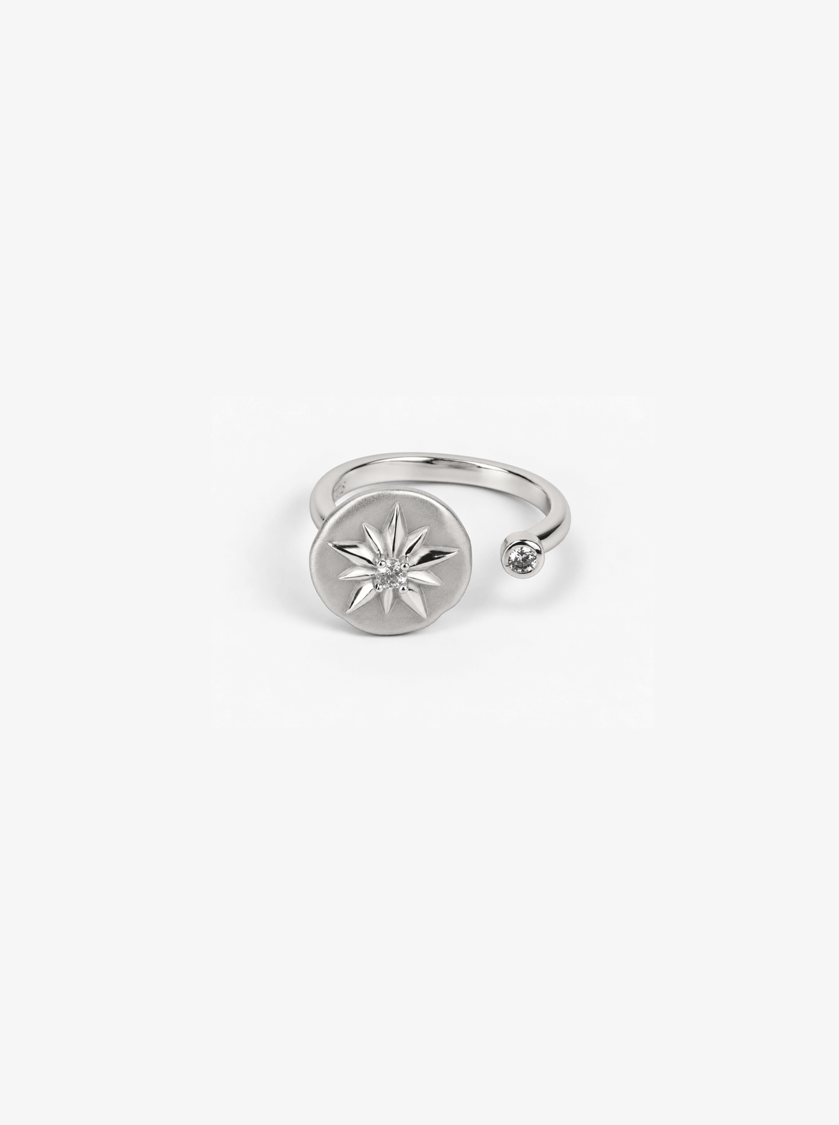 STAR OF BETHLEHEM COIN OPEN RING