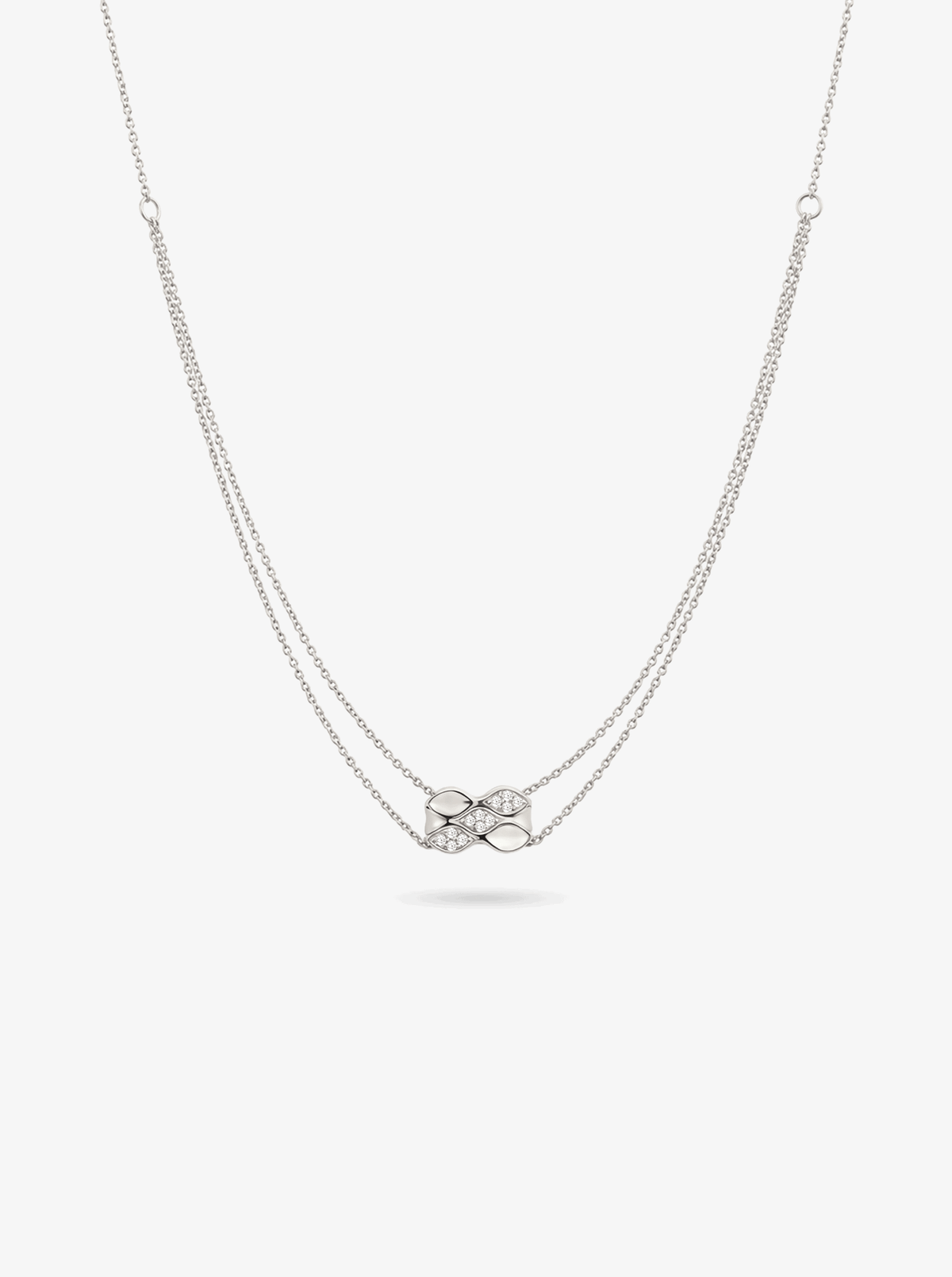 TIDAL RIPPLE DOUBLE CHAIN NECKLACE