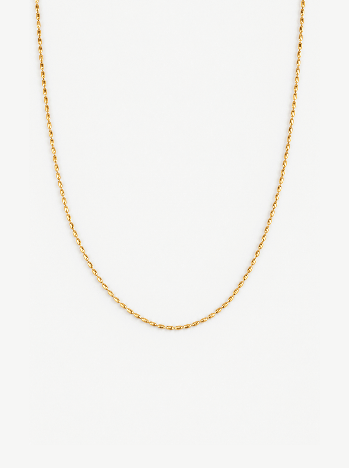 OLIVE BEAD NECKLACE CHAIN