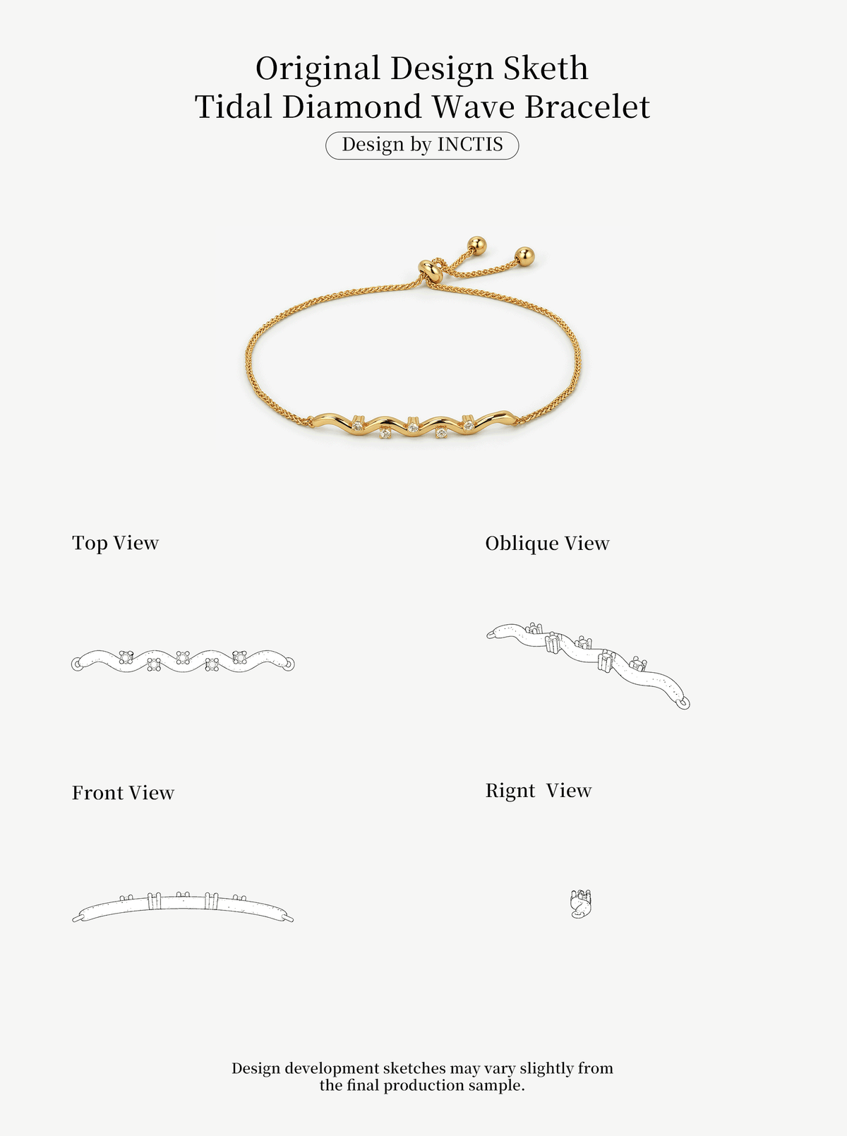TIDAL DIAMOND WAVE BRACELET
