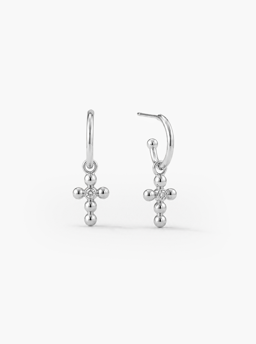 PENDIENTES MINI CRUZ S&S