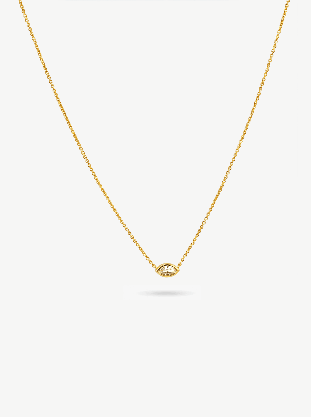 MARQUISE WHITE SAPPHIRE NECKLACE