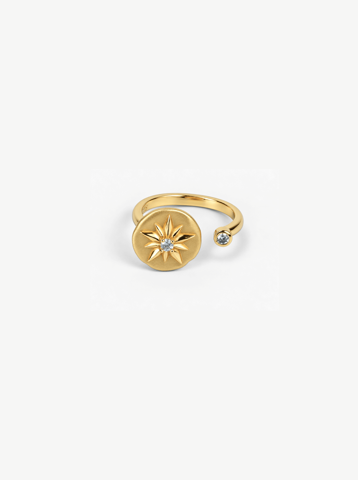STAR OF BETHLEHEM COIN OPEN RING