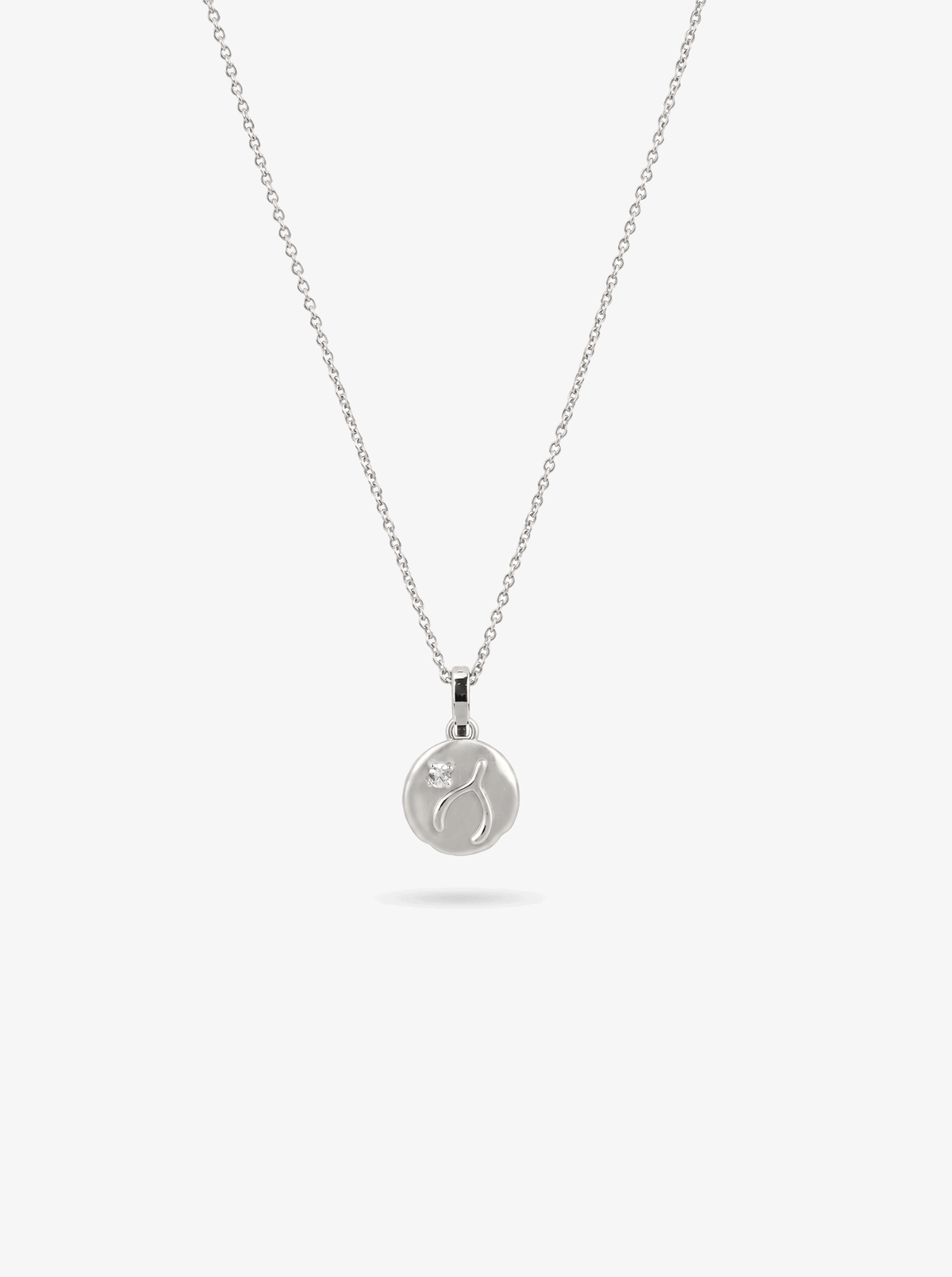 WISHBONE COIN NECKLACE