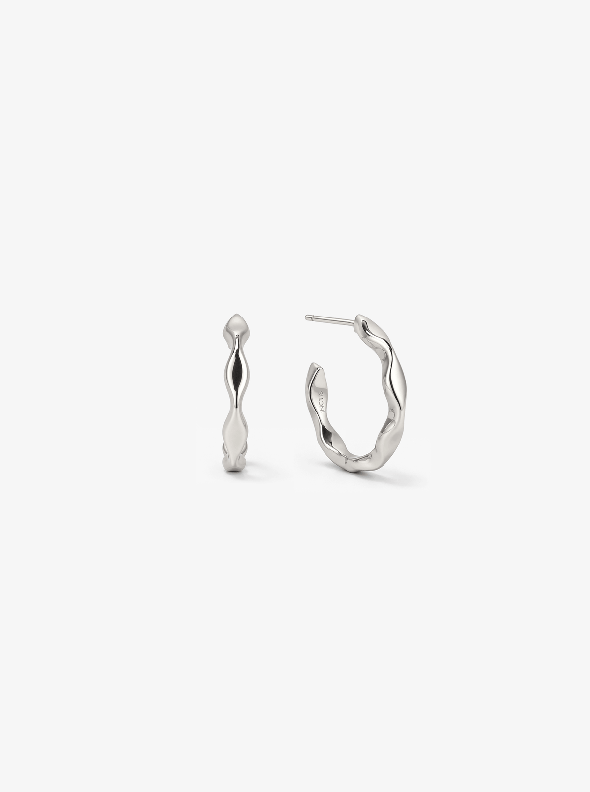 TIDE  RIPPLE HOOP EARRINGS
