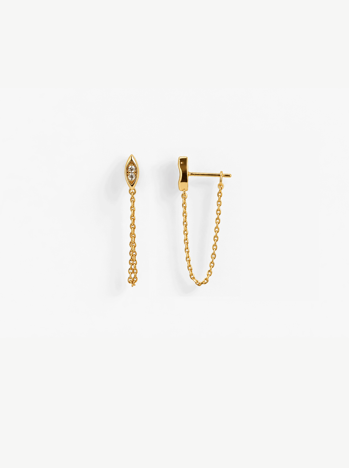 TIDE CHAIN STUD EARRINGS
