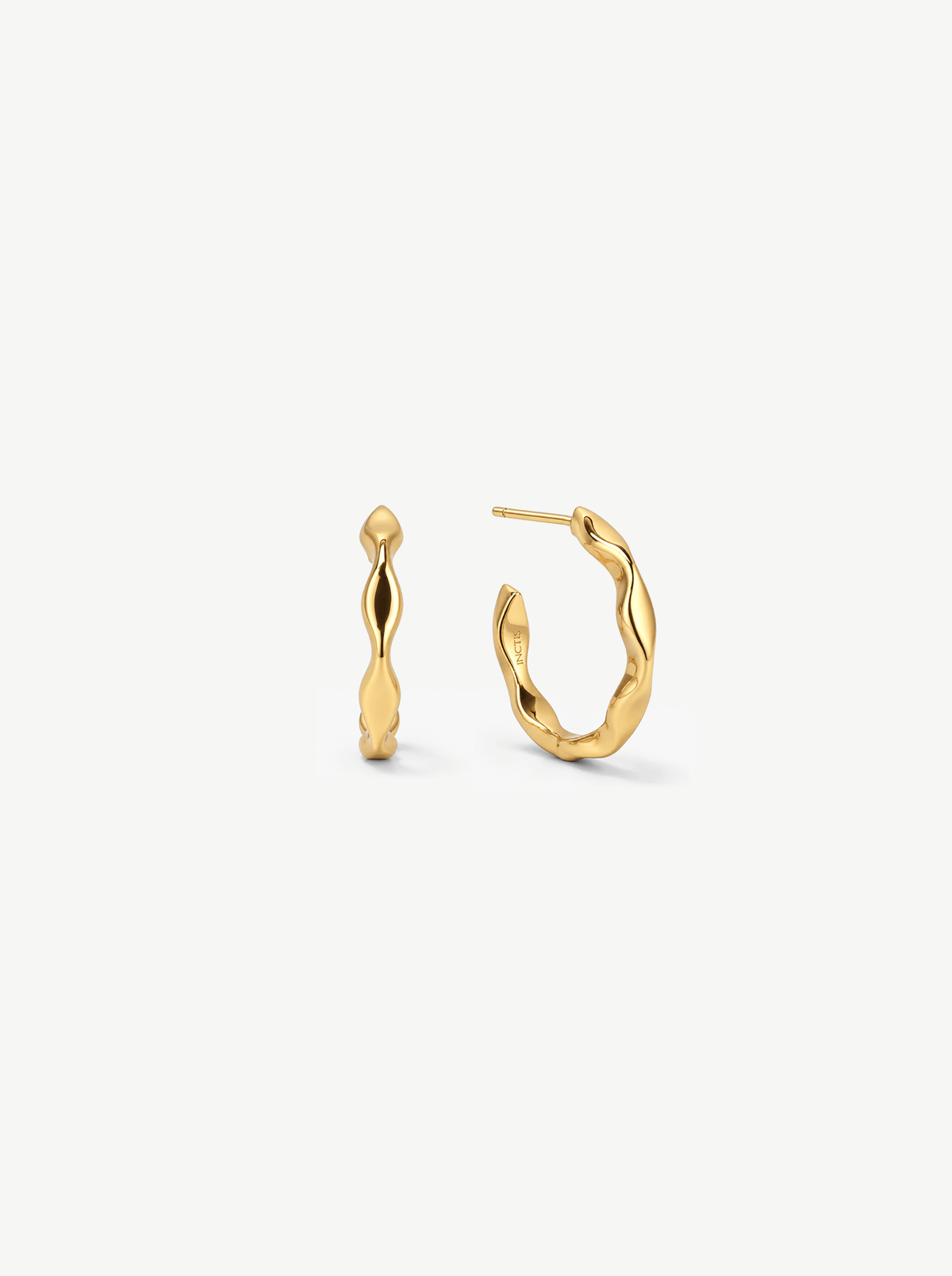 TIDE  RIPPLE HOOP EARRINGS