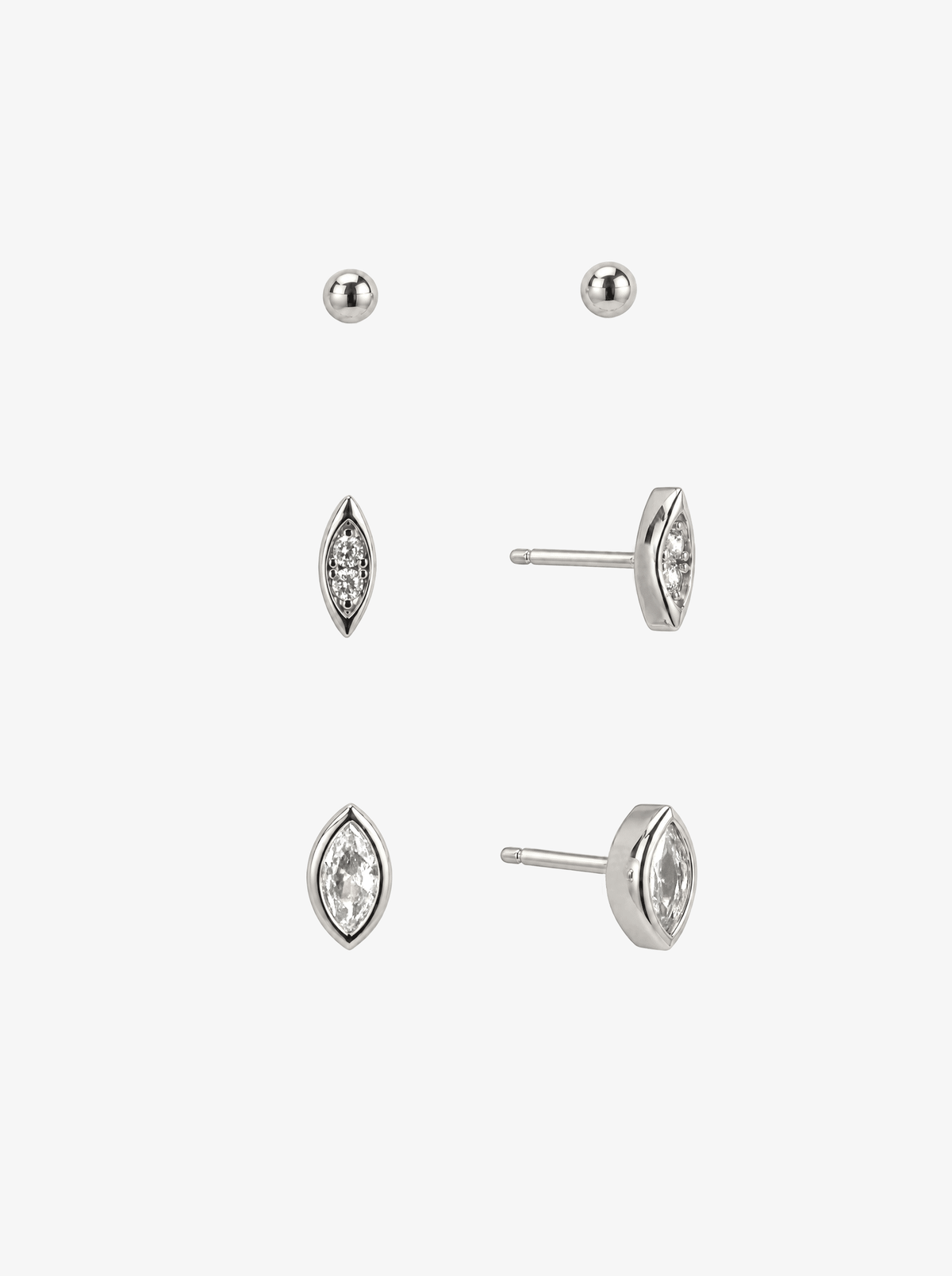 PRISM TIDE MARQUISE STUD EARRINGS SET