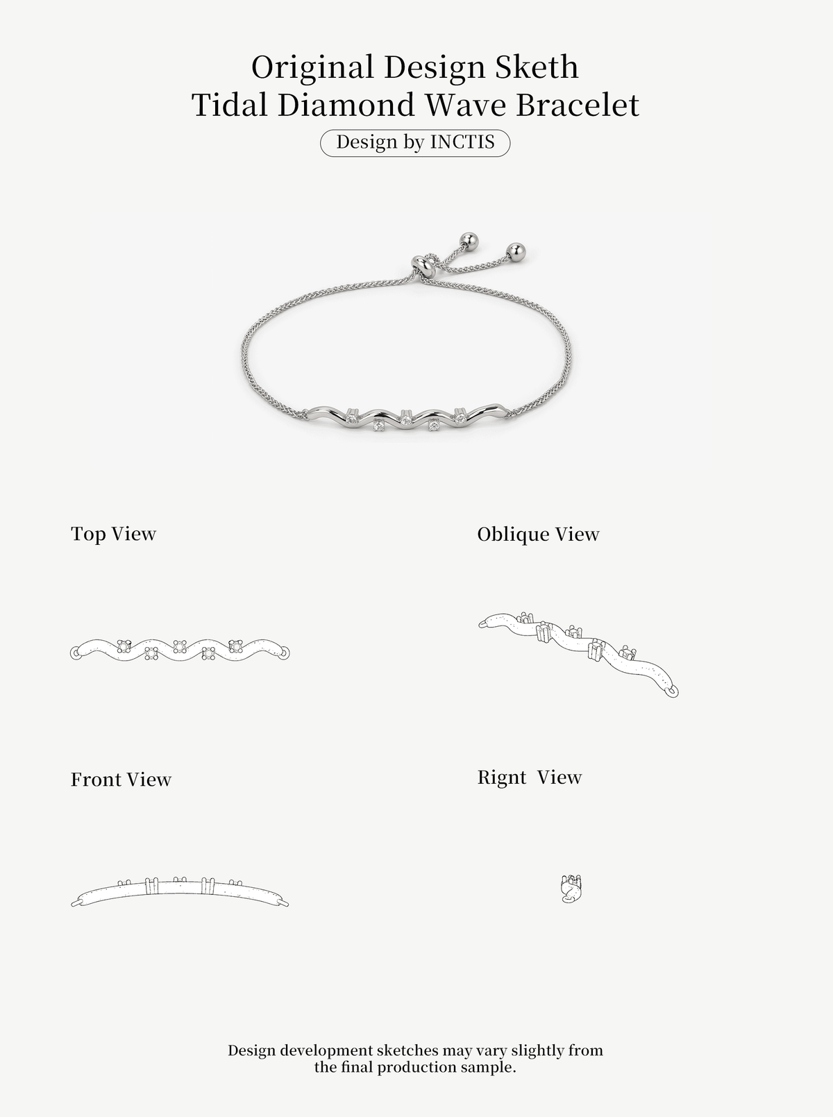 TIDAL DIAMOND WAVE BRACELET