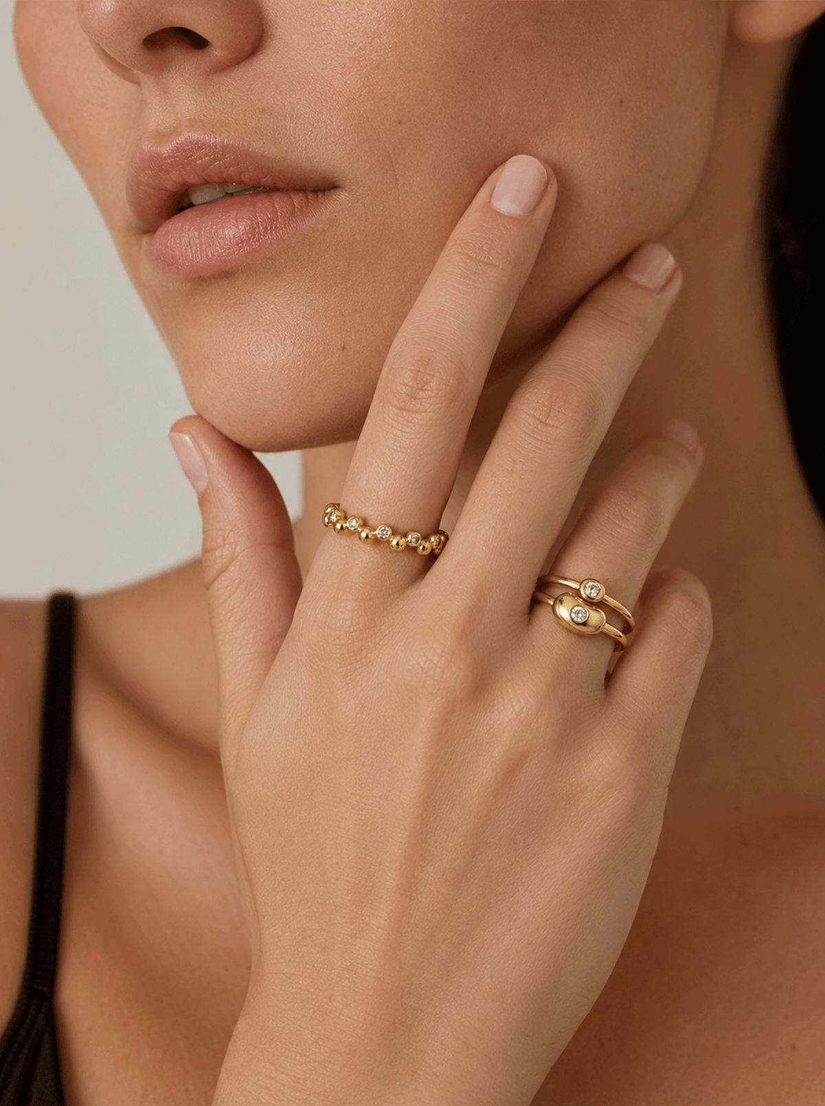 LUCKY SEED DIAMOND SPROUT RING