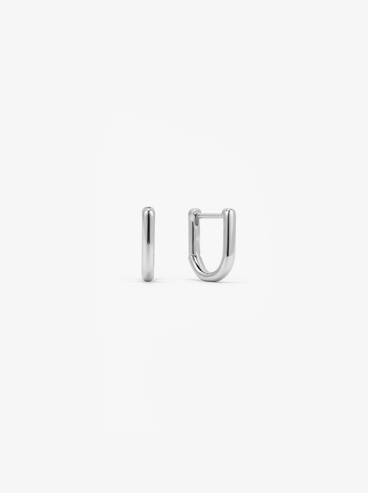 SQUARE BABY HUGGIE HOOPS