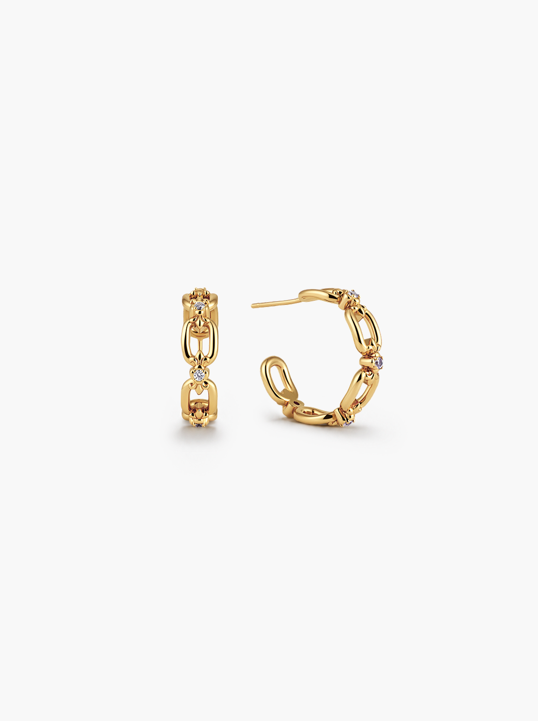 LINK HOOP EARRINGS