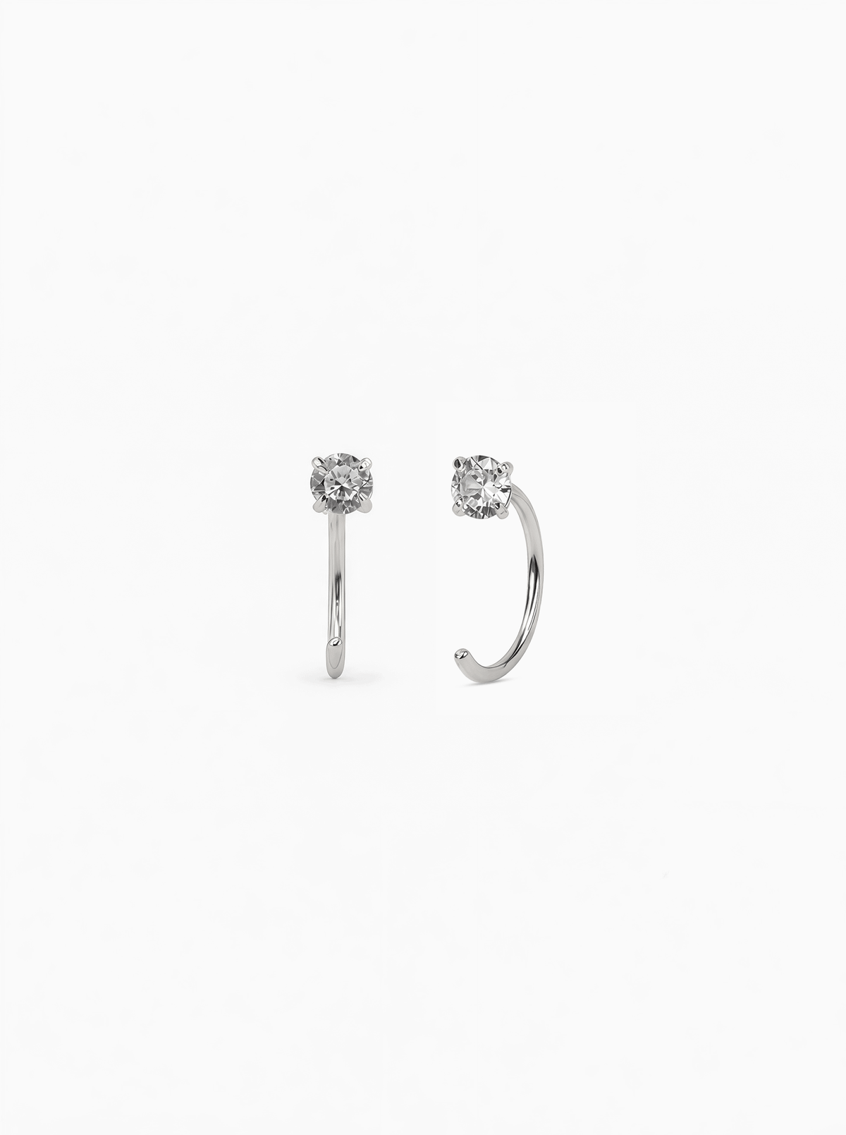 DIAMOND OPEN HOOPS