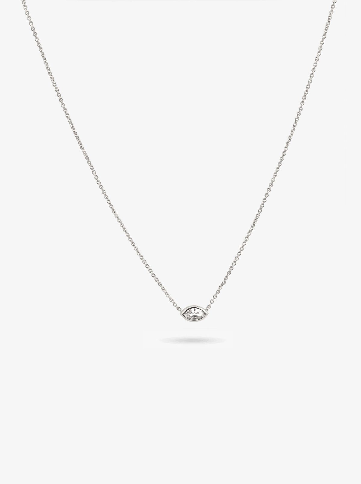 MARQUISE WHITE SAPPHIRE NECKLACE