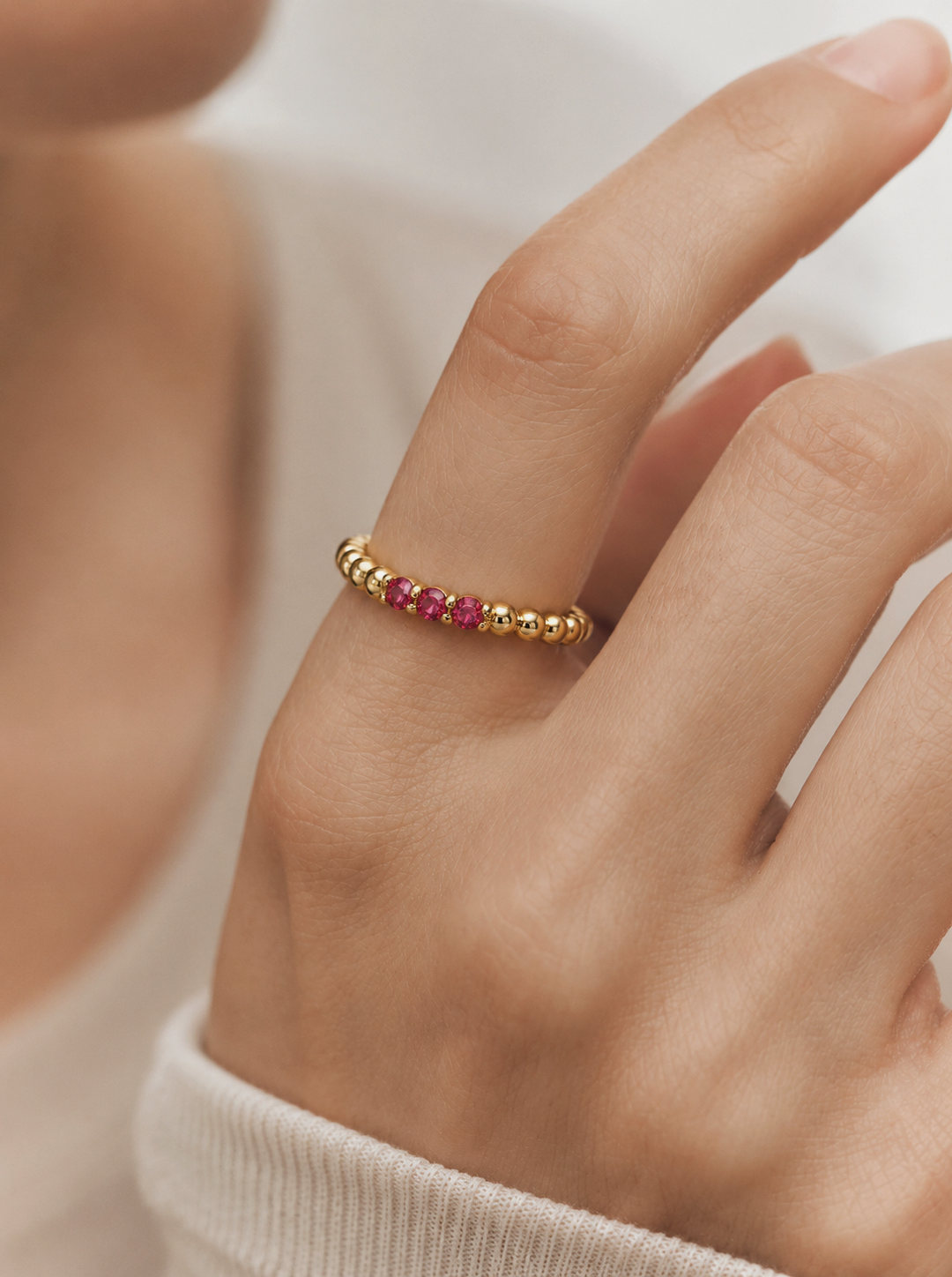 S&S RUBY RING