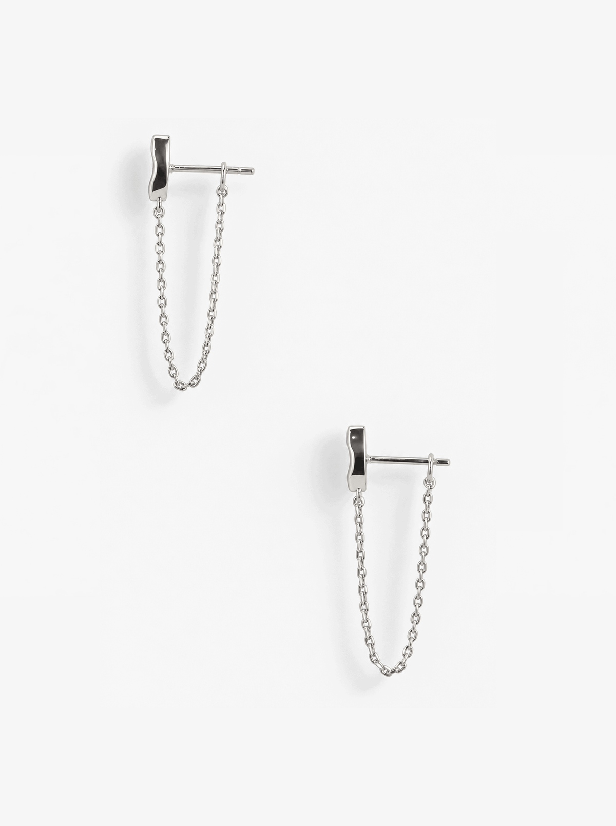 TIDE CHAIN STUD EARRINGS
