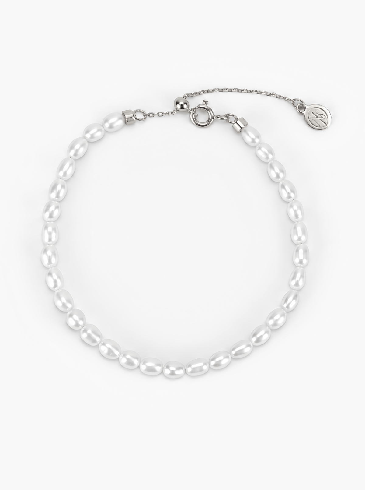 PETITE OVAL FRESHWATER PEARL  BRACELET