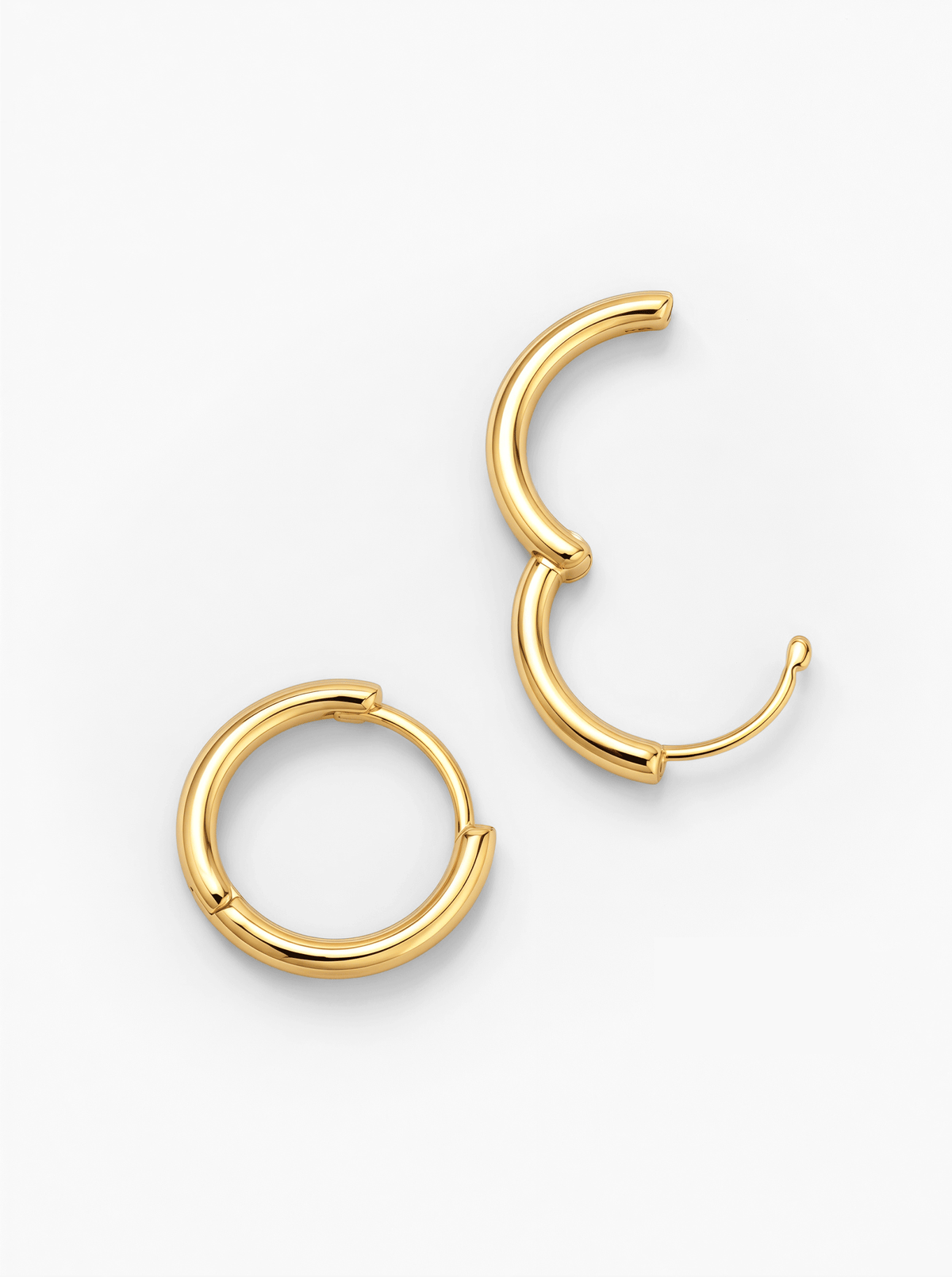 TUBE MEDIUM HUGGIE HOOPS