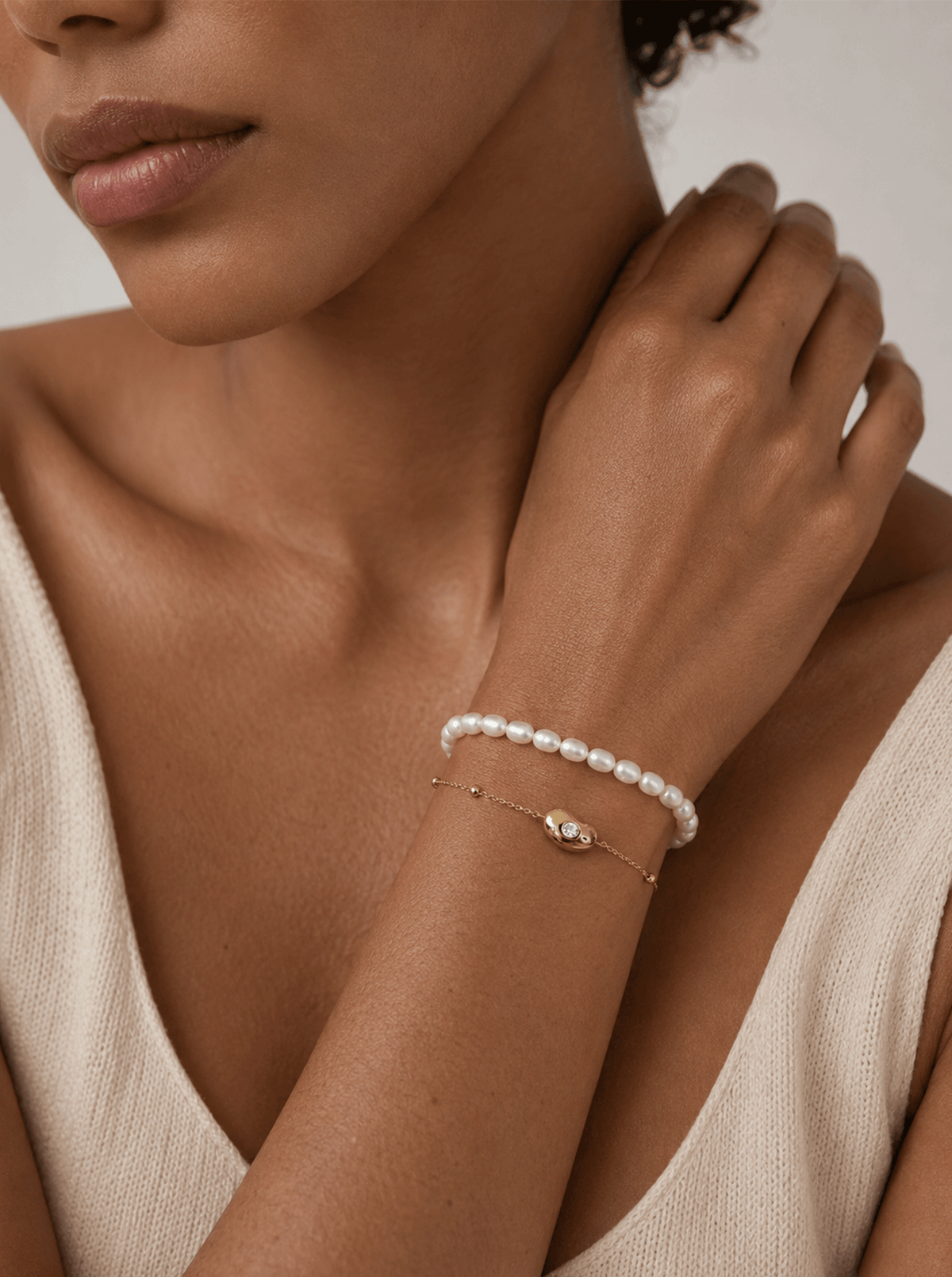 LUCKY SEED DIAMOND BEAN BRACELET