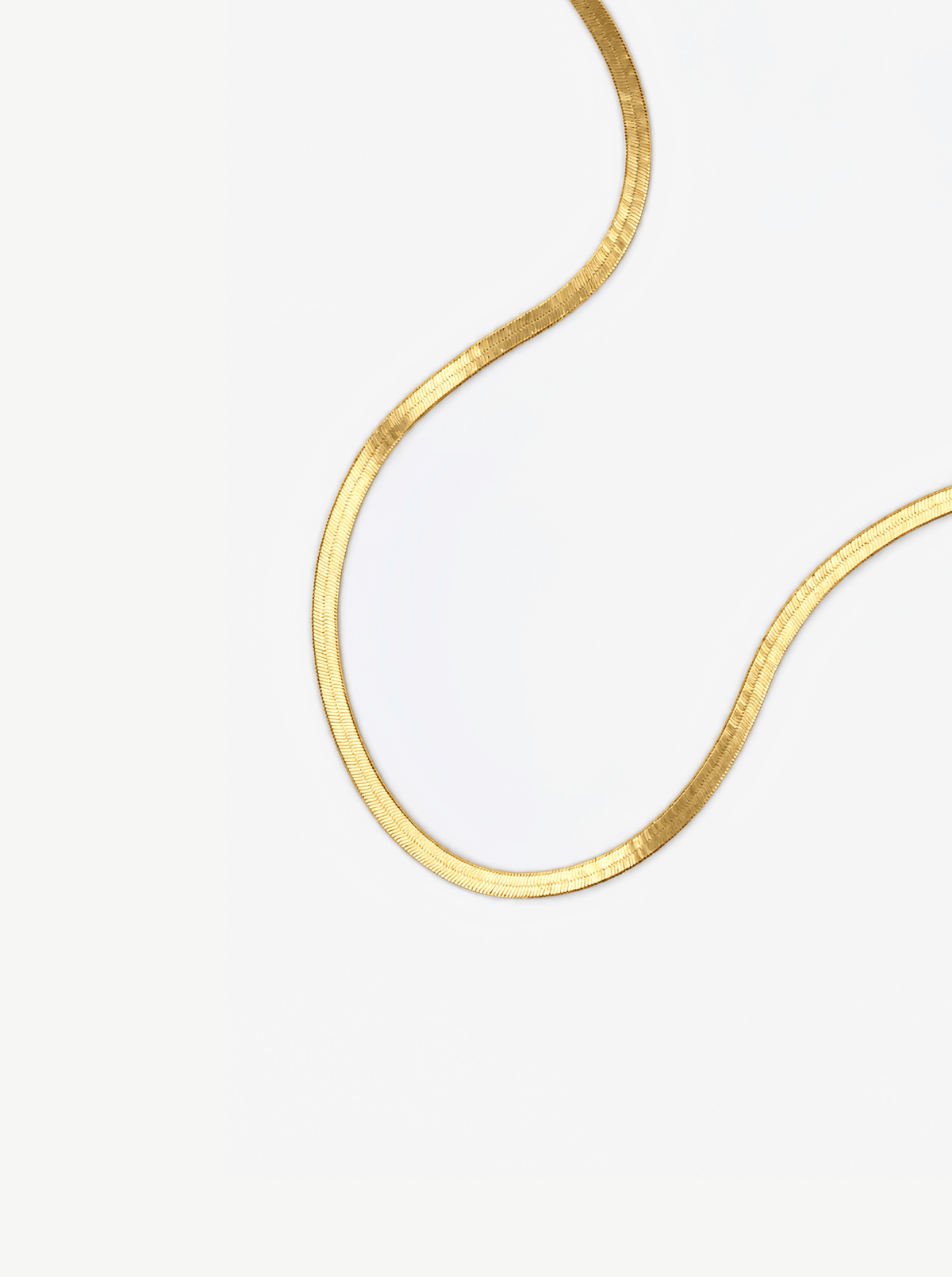 FLAT SNAKE CHAIN NECKLACE