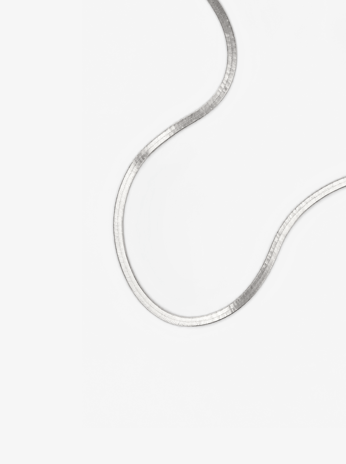 FLAT SNAKE CHAIN NECKLACE
