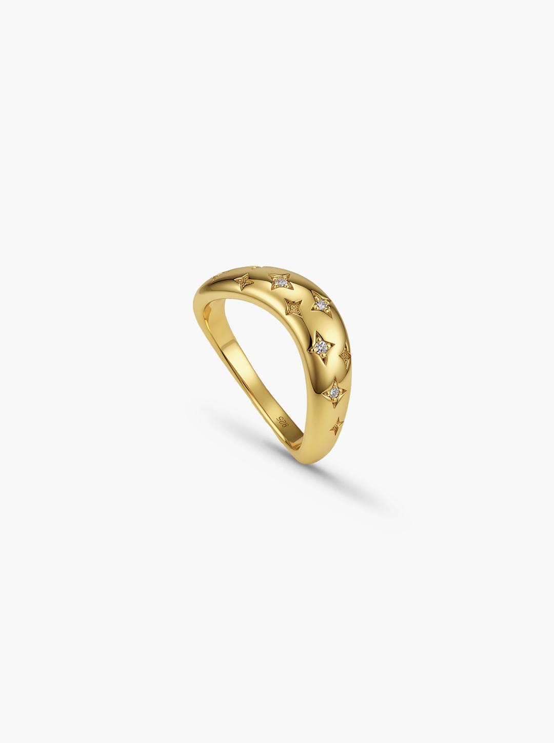 Astral Wave Diamond Ring