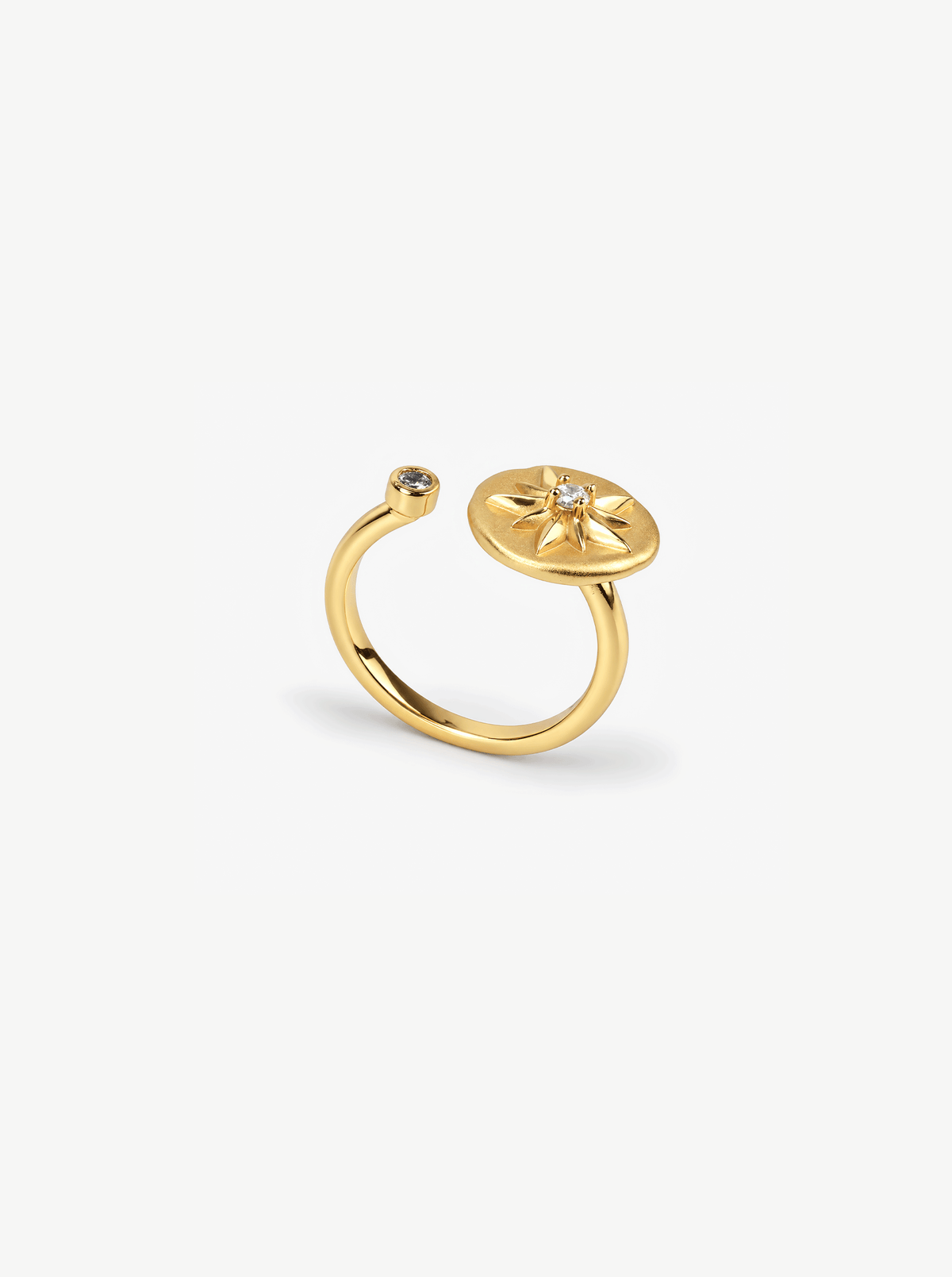 STAR OF BETHLEHEM COIN OPEN RING