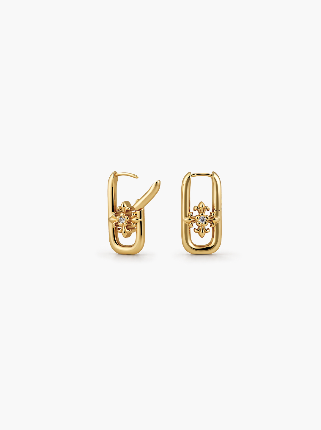 CROSS IRIS DROP EARRINGS
