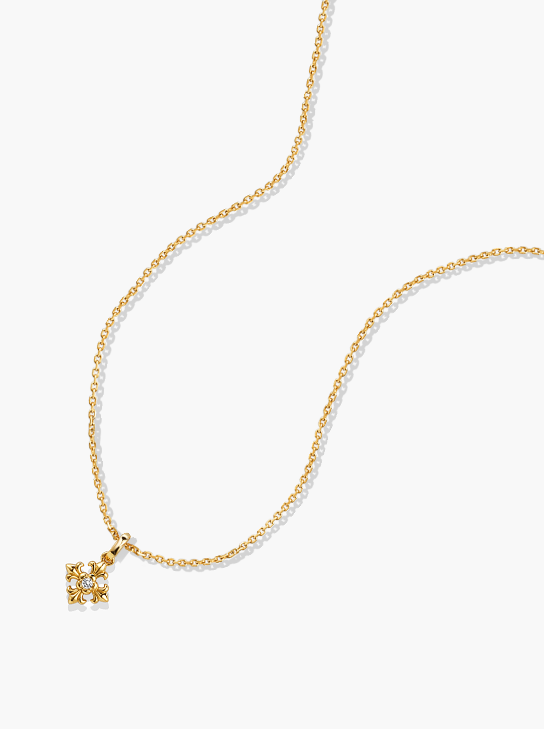 IRIS BLOOM CHARM NECKLACE