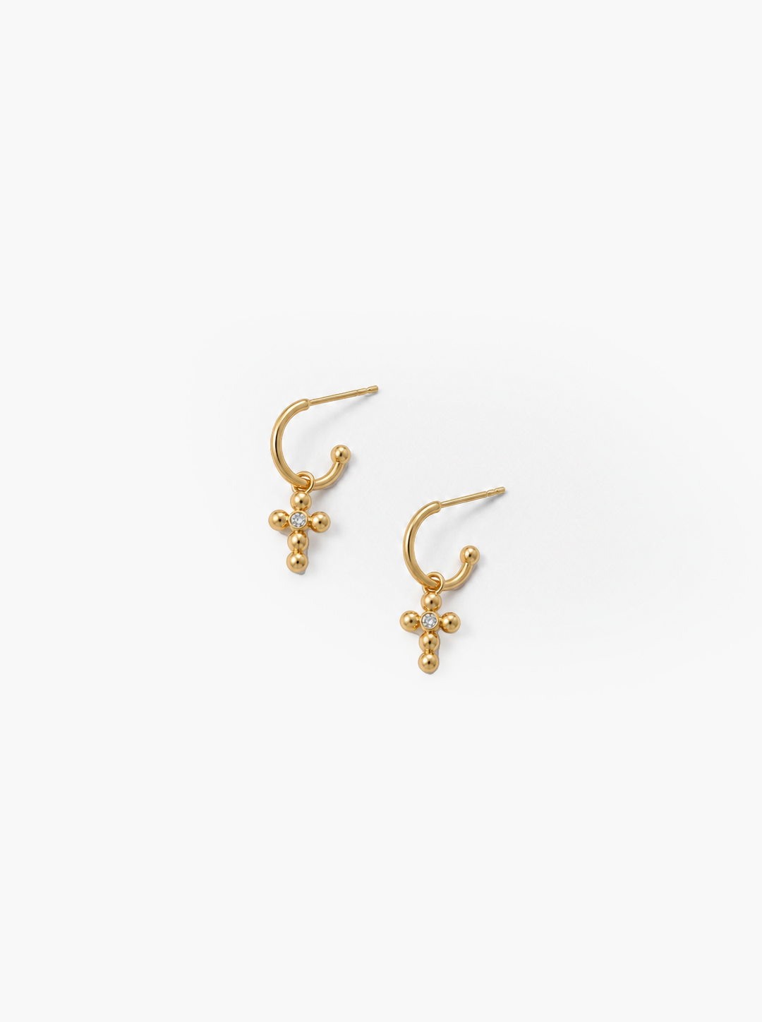 S&S MINI CROSS EARRINGS