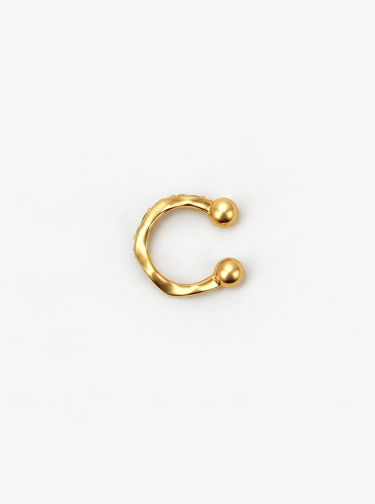 TIDAL RIPPLE DIAMOND EAR CUFF