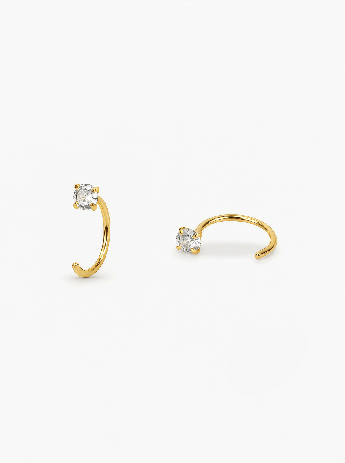 DIAMOND OPEN HOOPS