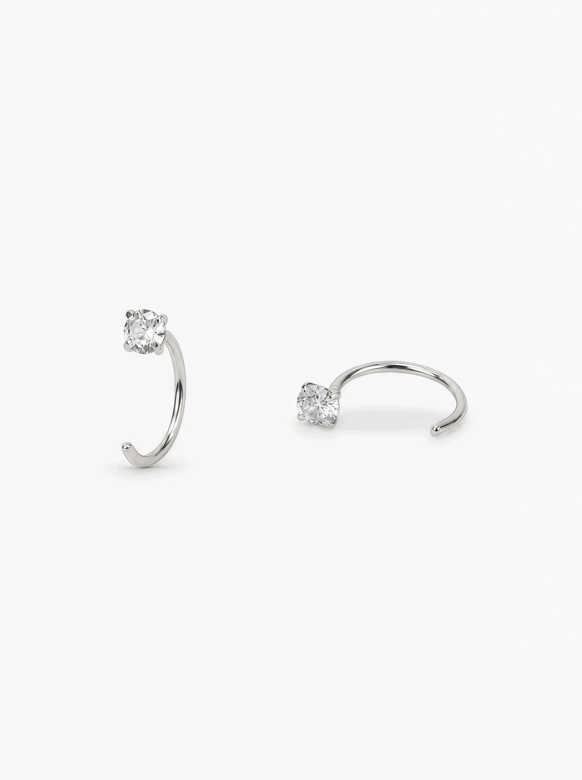 DIAMOND OPEN HOOPS