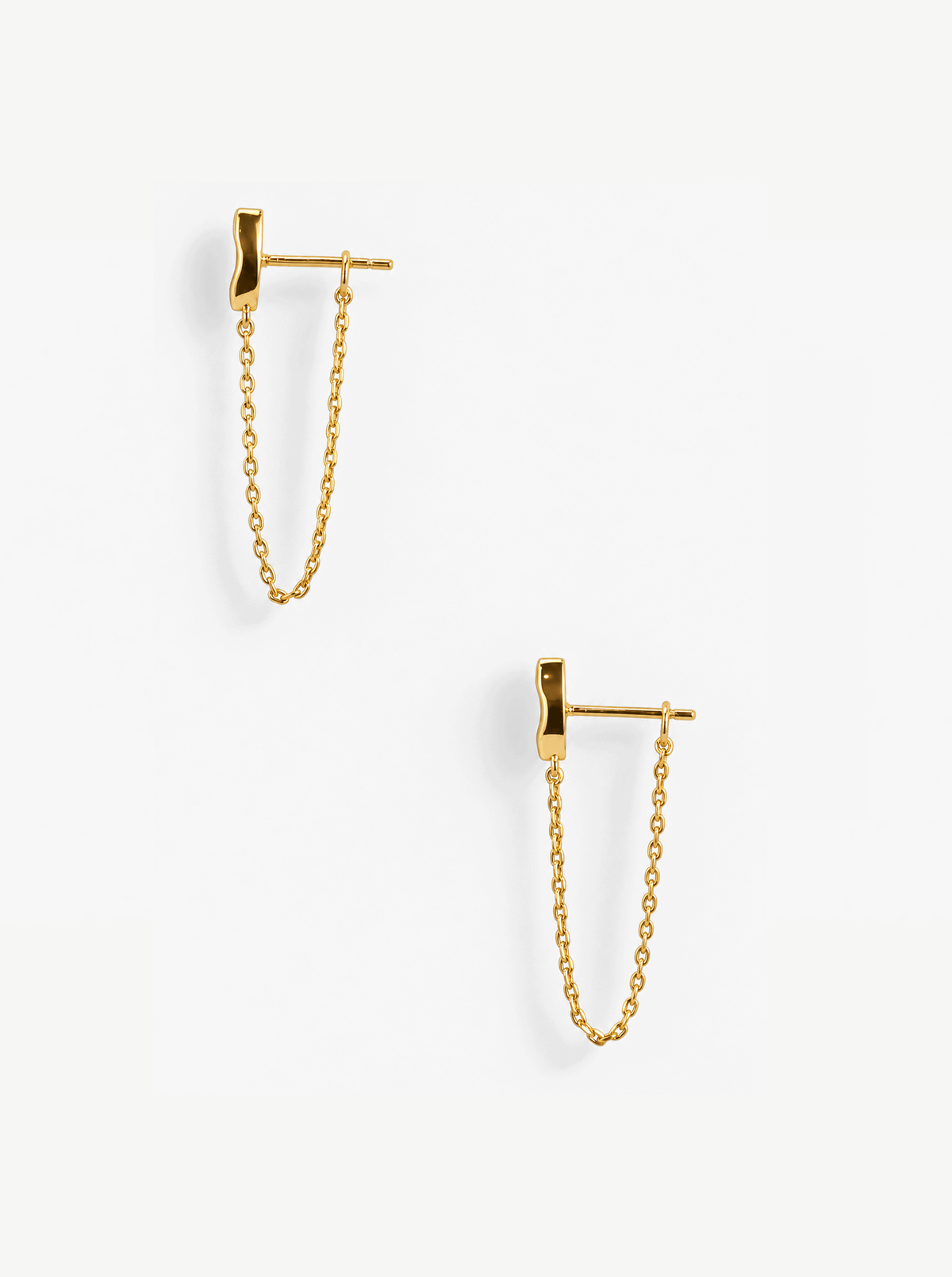 TIDE CHAIN STUD EARRINGS