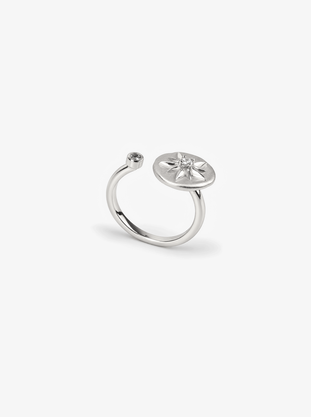 STAR OF BETHLEHEM COIN OPEN RING