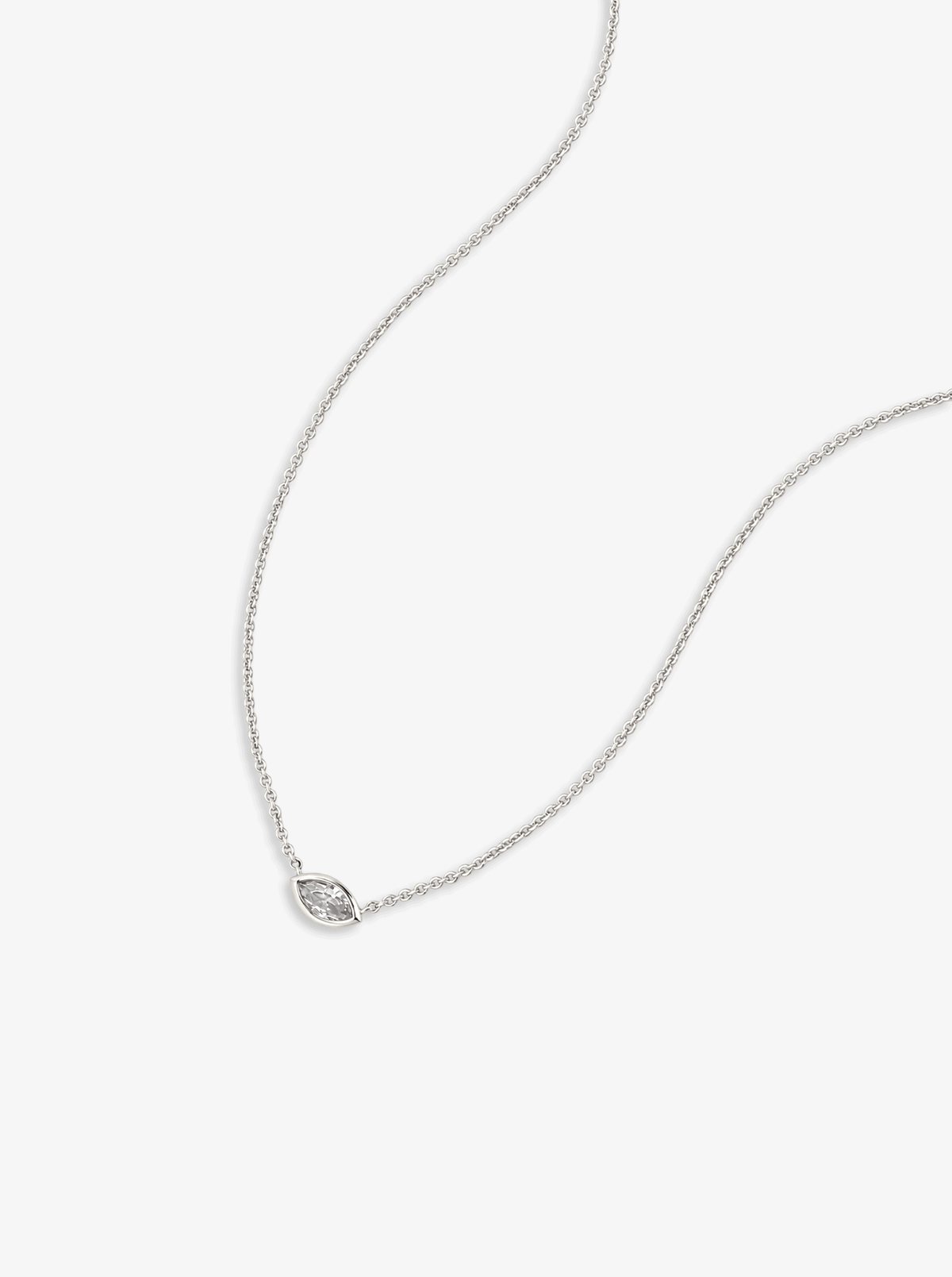 MARQUISE WHITE SAPPHIRE NECKLACE