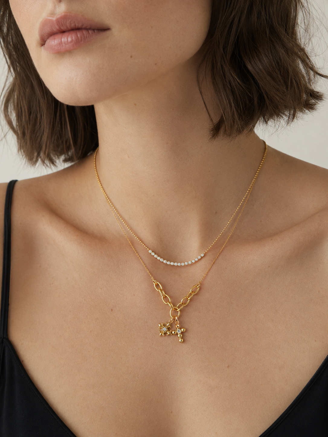 CROSS IRIS DROP NECKLACE
