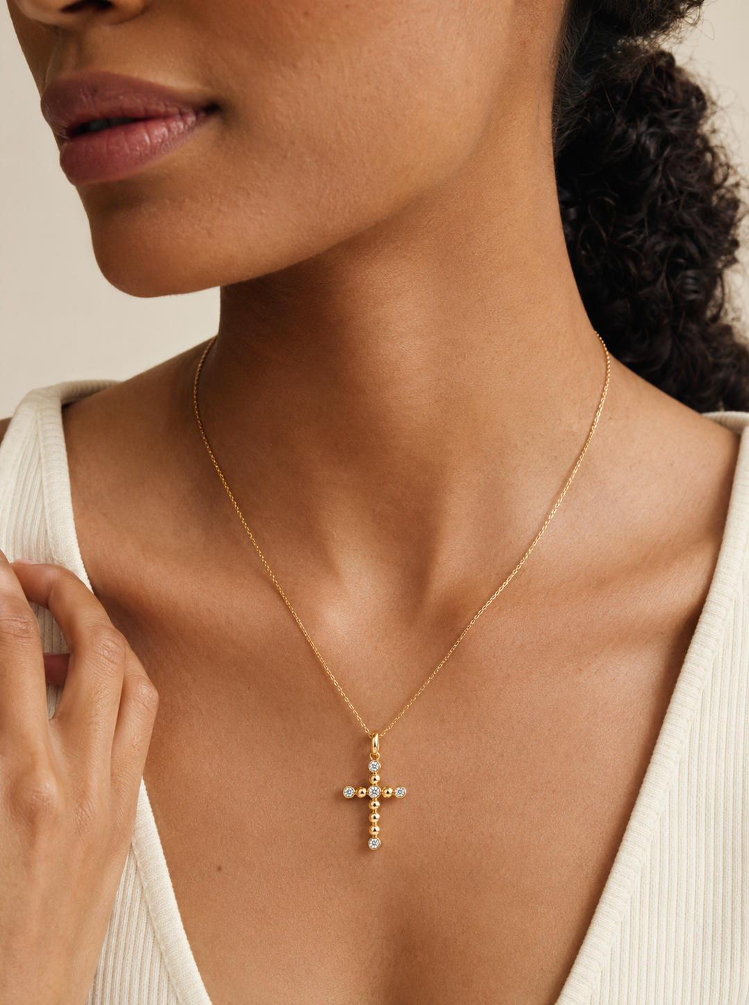 S&S CROSS NECKLACE