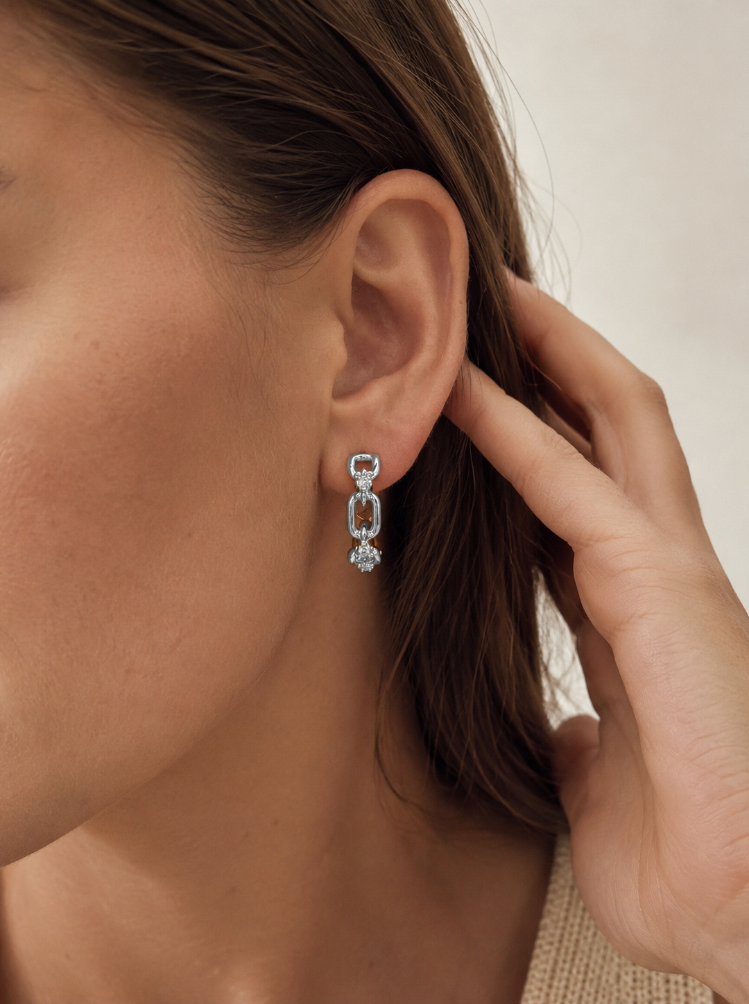 LINK HOOP EARRINGS